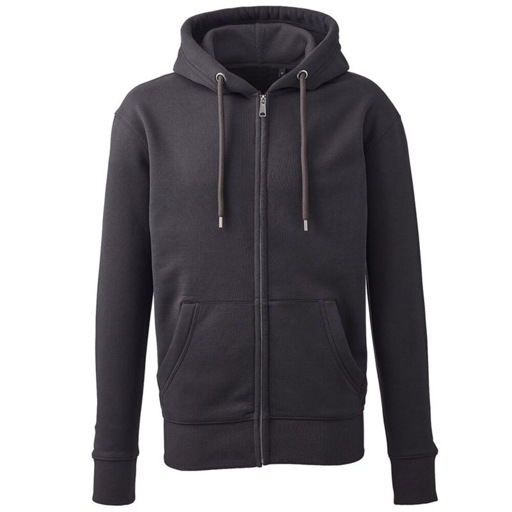 Anthem Mens Full Zip Hoodie / Charcoal